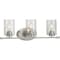 Progress Lighting Riley Collection Brushed Nickel Three-Light Bath P300278-009 - alternate 1